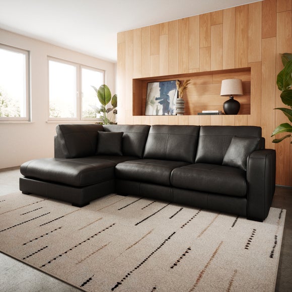 Photo of Carson Vintage Leather Large Corner Chaise Sofa