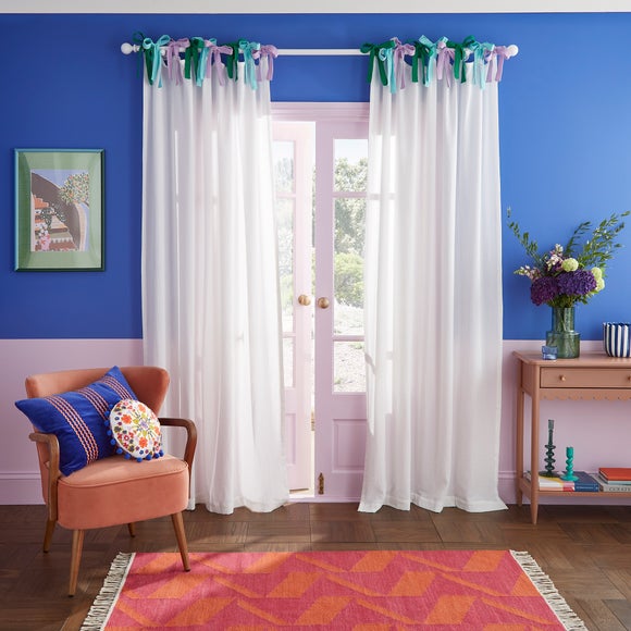 Click to view product details and reviews for Sophie Robinson Tie Top Voile Panel. Click to view product details and reviews for Sophie Robinson Tie Top Voile Panel.