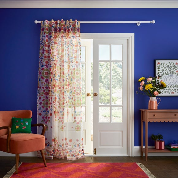 Click to view product details and reviews for Sophie Robinson Courtyard Garden Tie Top Single Voile Panel. Click to view product details and reviews for Sophie Robinson Courtyard Garden Tie Top Single Voile Panel.