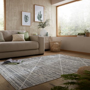 Edited Life Diamond Tuft Textured Washable Rug