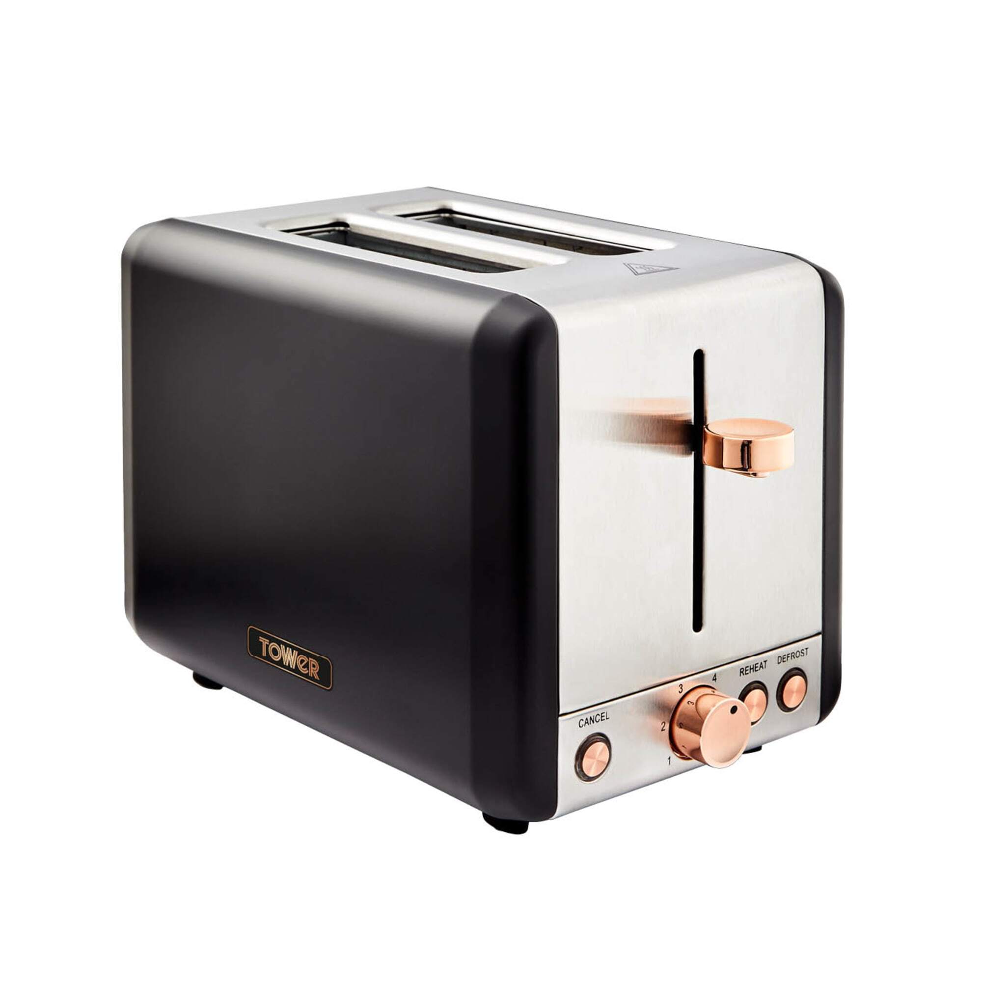 Tower Cavaletto 2 Slice Toaster Black