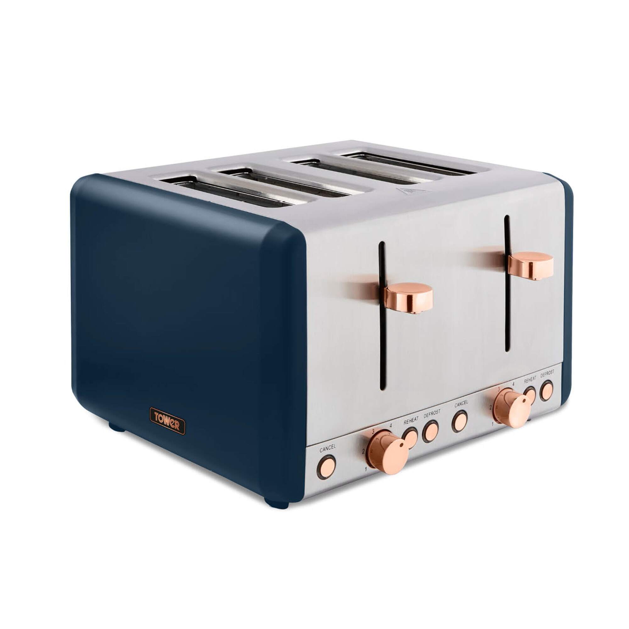 TOWER Cavaletto 4 Slice Toaster Blue