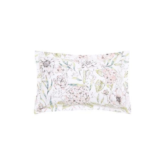 Holly Willoughby Floral Sketch 100 Cotton Oxford Pillowcase