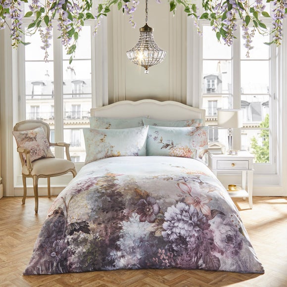 Holly Willoughby Dramatic Blooms 100 Cotton Duvet Cover And Pillowcase Set