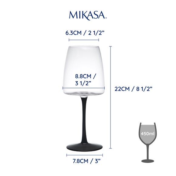 View Mikasa Palermo Crystal Set Of 4 Red Wine Glasses View Mikasa Palermo Crystal Set Of 4 Red Wine Glasses