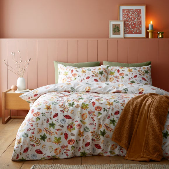 Catherine Lansfield Pumpkins Duvet Cover And Pillowcase Set