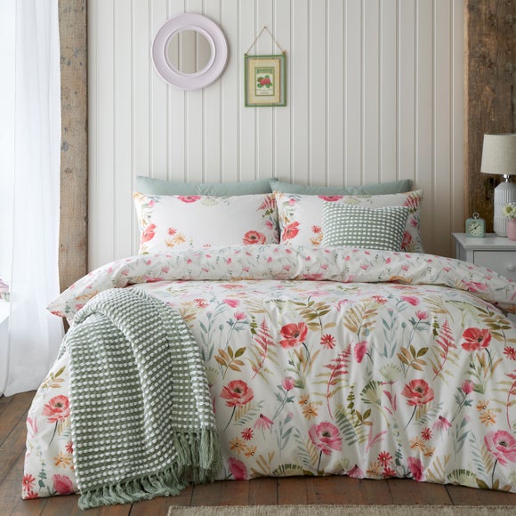 Photos - Bed Linen Catherine Lansfield Ella Poppy Duvet Cover Set 