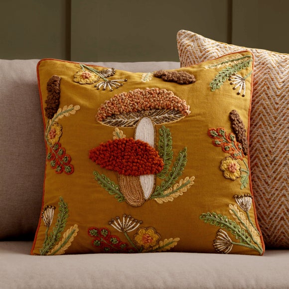 Mushroom Dell Square Cushion
