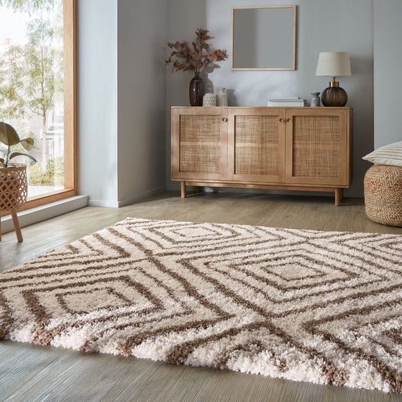 Slumber Geometric Shaggy Rug