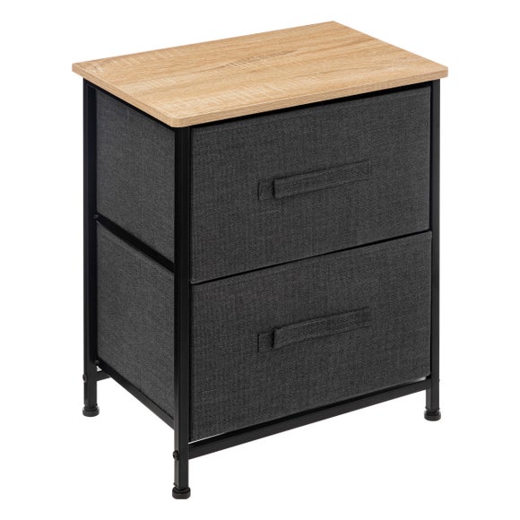 Click to view product details and reviews for Tissa Grey 2 Drawer Storage Unit.