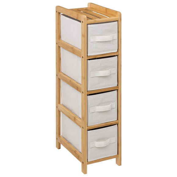 Click to view product details and reviews for Tissa White 4 Box Narrow Storage Unit.