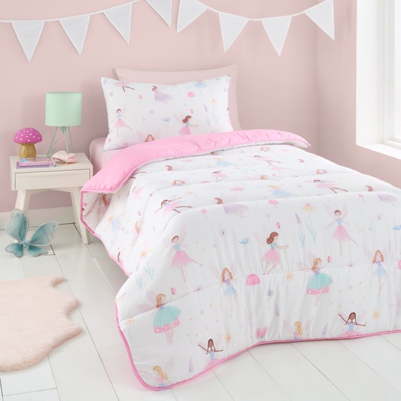 Click to view product details and reviews for Meadow Fairies 75 Tog Single Coverless Duvet And Pillowcase Set.