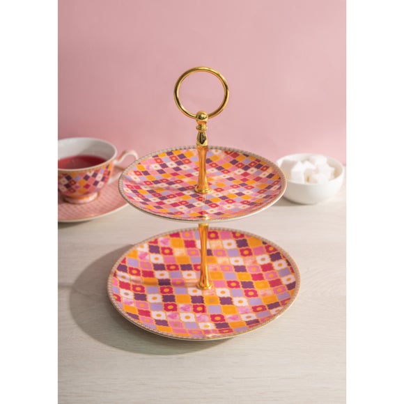View M Williams 2 Tier Cake Stand View M Williams 2 Tier Cake Stand