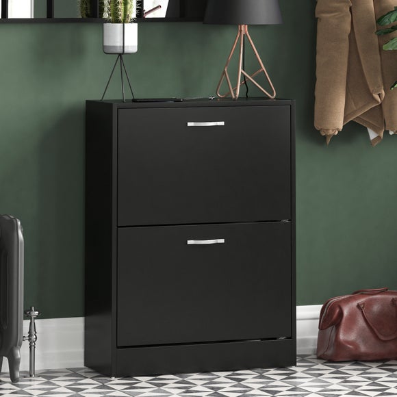 Vida Designs 2 Drawer Shoe Cabinet