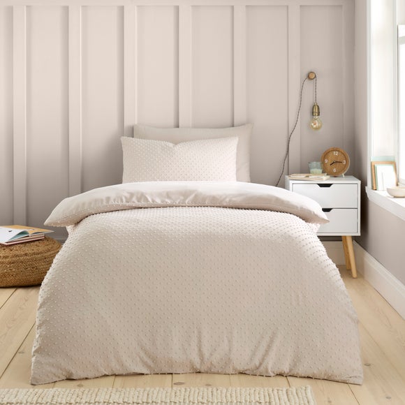 Valley Clipped Jacquard Duvet Cover & Pillowcase Set