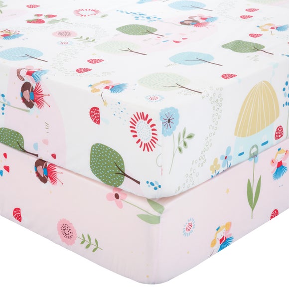 Click to view product details and reviews for Pack Of 2 Toadsool Fairies Polycotton Fitted Sheets.