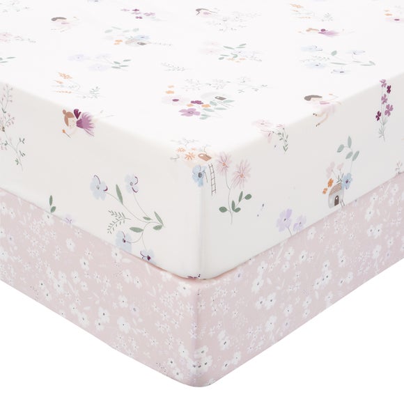 Click to view product details and reviews for Pack Of 2 Fairies Polycotton Fitted Sheets.