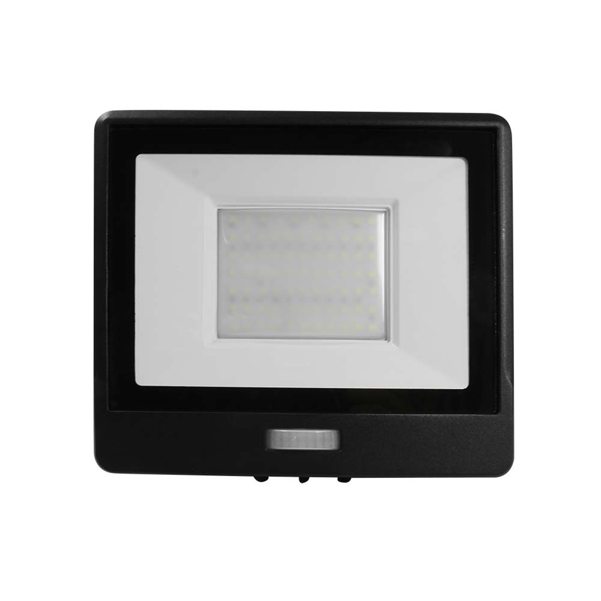 V Tac 50w Led Floodlight Outdoor Pir Sensor Wall Light Black