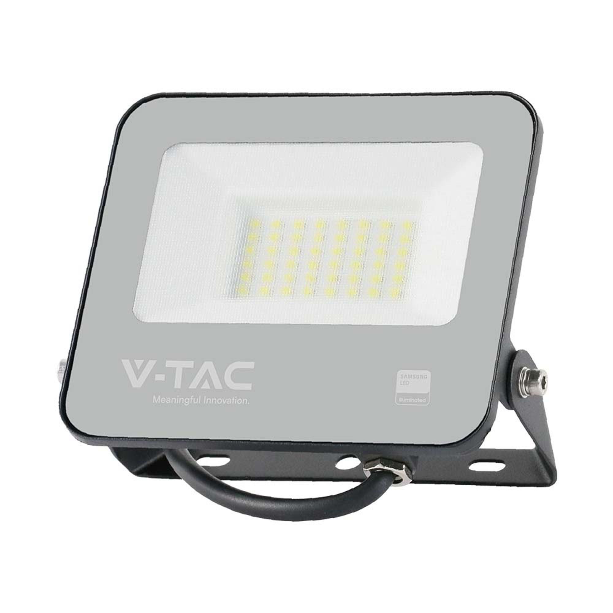 V Tac 30w Led Floodlight Outdoor Wall Light Black