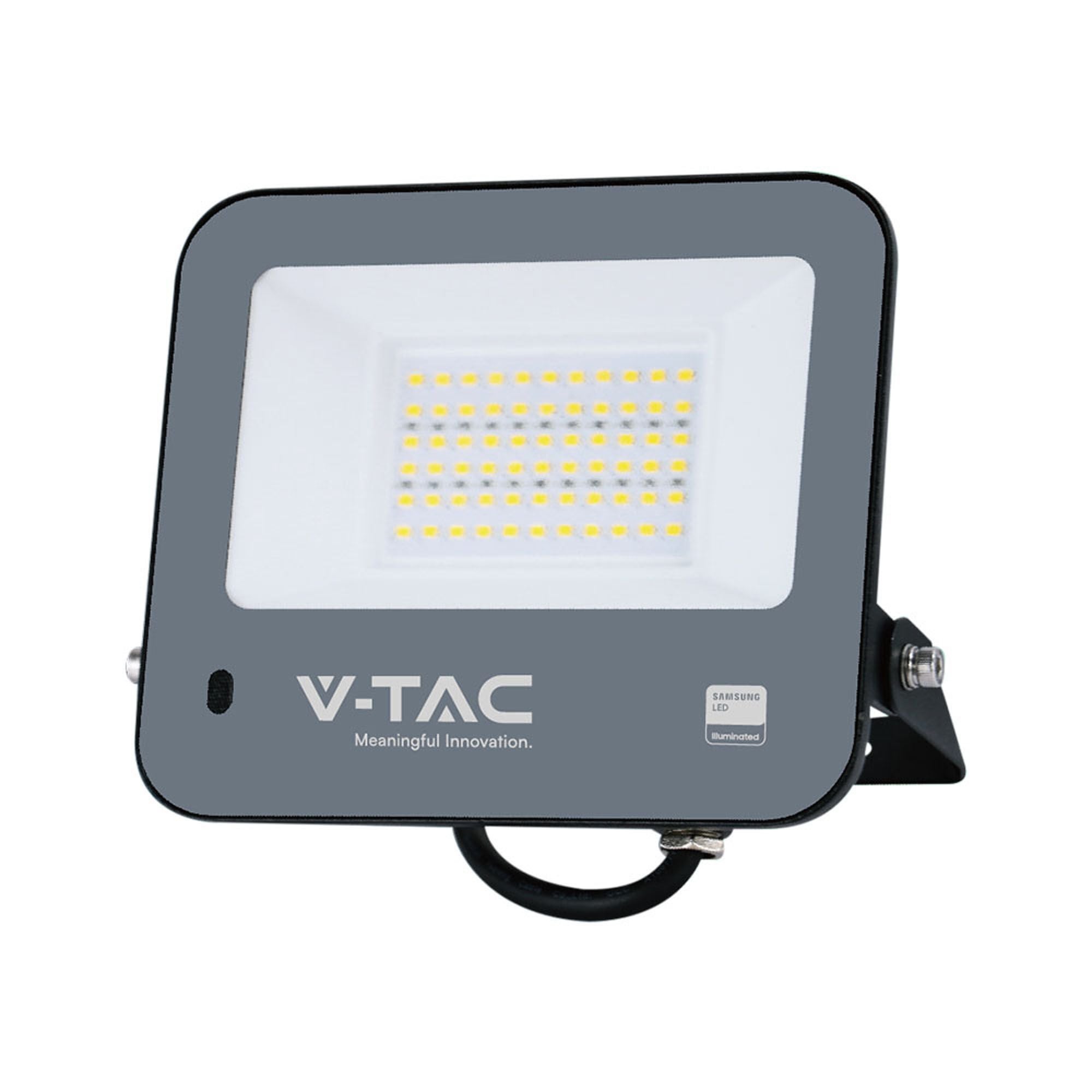 V Tac 30w Led Floodlight Outdoor Sensor Wall Light Black