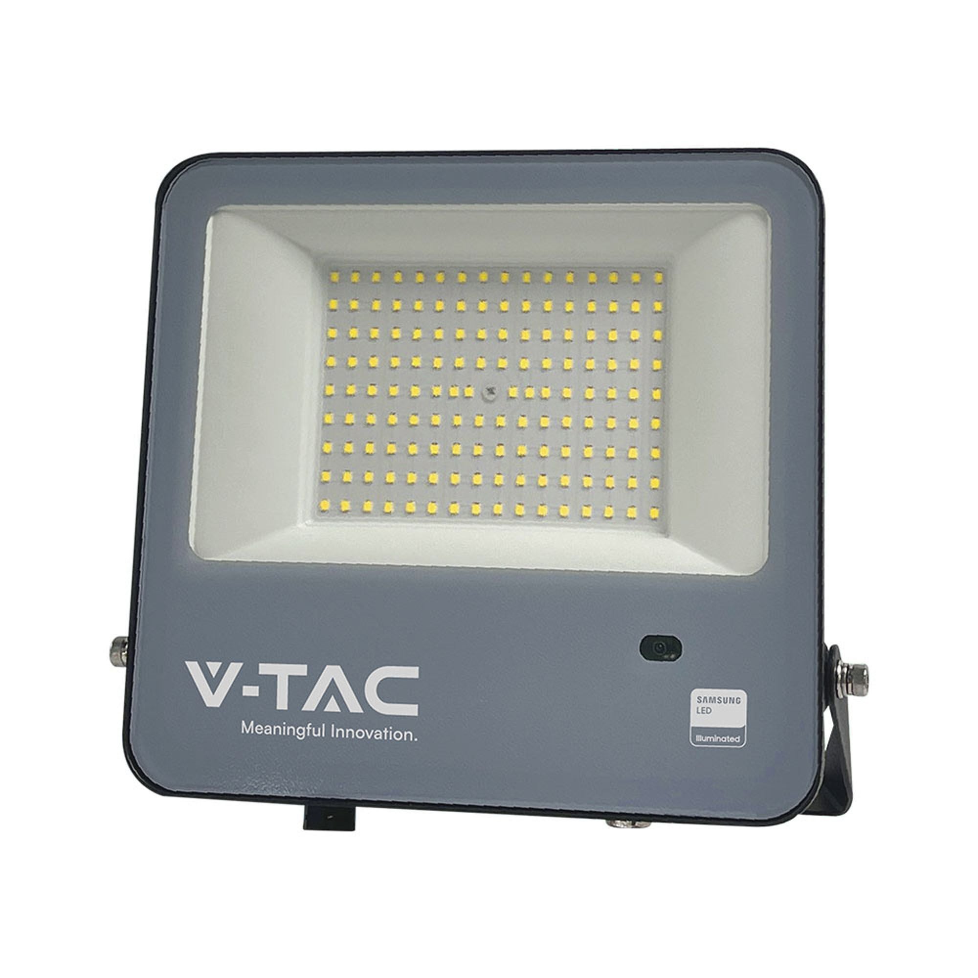 V Tac 100w Led Floodlight Outdoor Sensor Wall Light Black