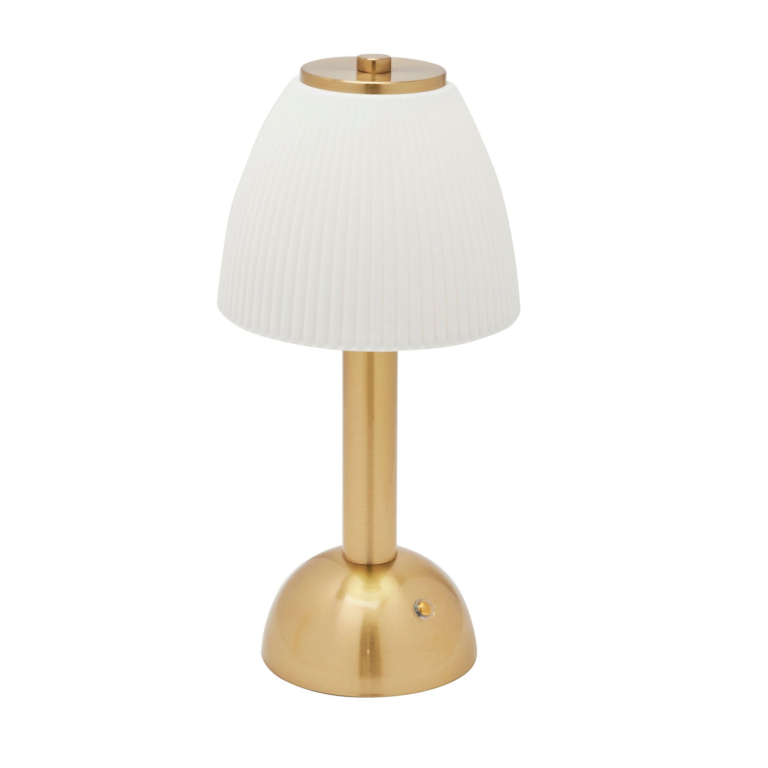 Hestia White Rechargeable Colour Changing Led Touch Table Lamp With Bronze Base Bronze