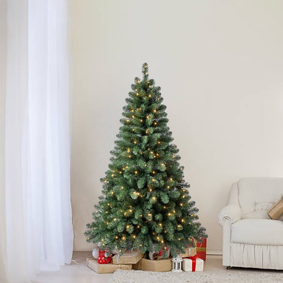 View 6ft Pre-lit 200 Led Oxford Pine Christmas Tree View 6ft Pre-lit 200 Led Oxford Pine Christmas Tree