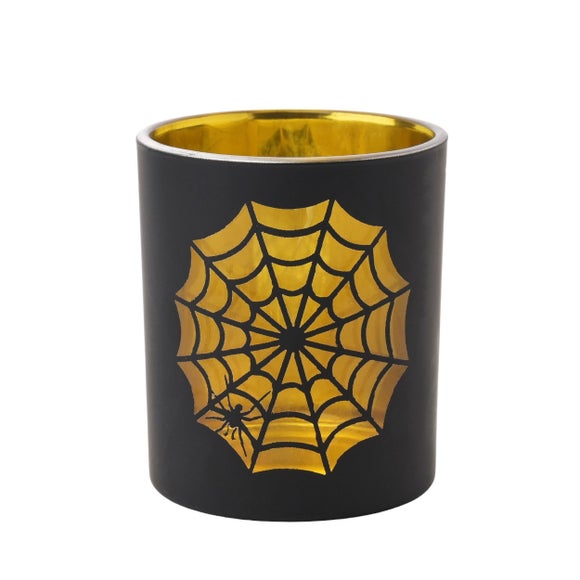 Set Of 3 Cobweb Tealight Holders