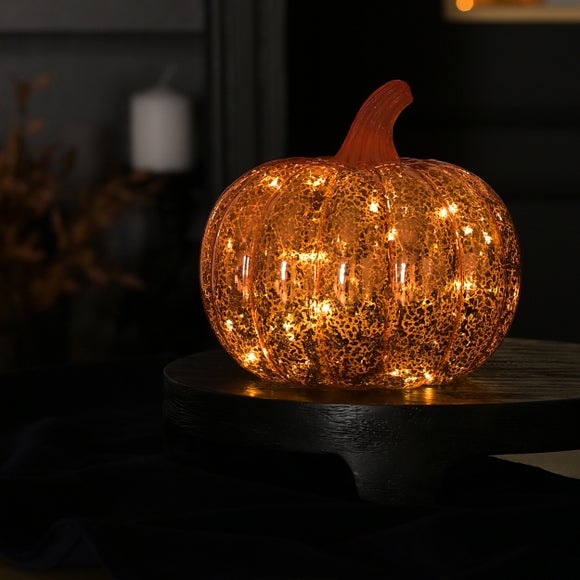 Orange Pumpkin Led Lantern