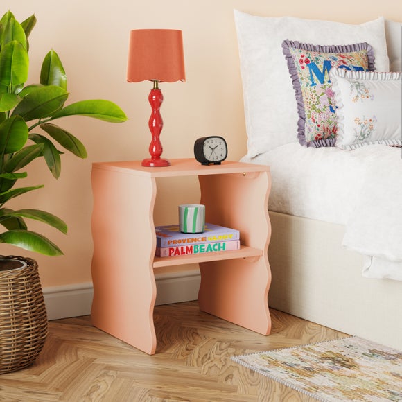 Posie Wavy Bedside Table