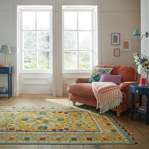 Rani Embroidered Floral Rug