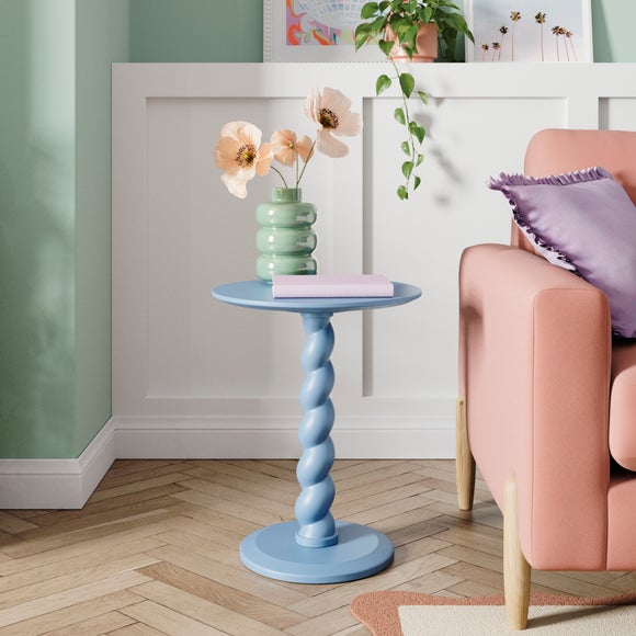 Fifi Twisted Wooden Base Side Table