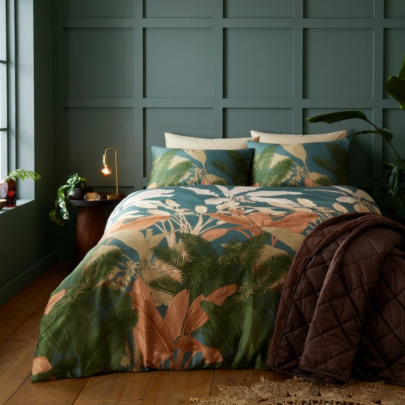 Havana Palms Duvet Cover Pillowcase Set