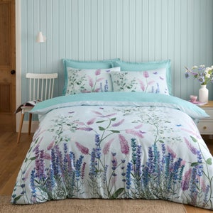 Butterfly Fields 180 Thread Count Cotton Sateen Duvet Cover & Pillowcase Set