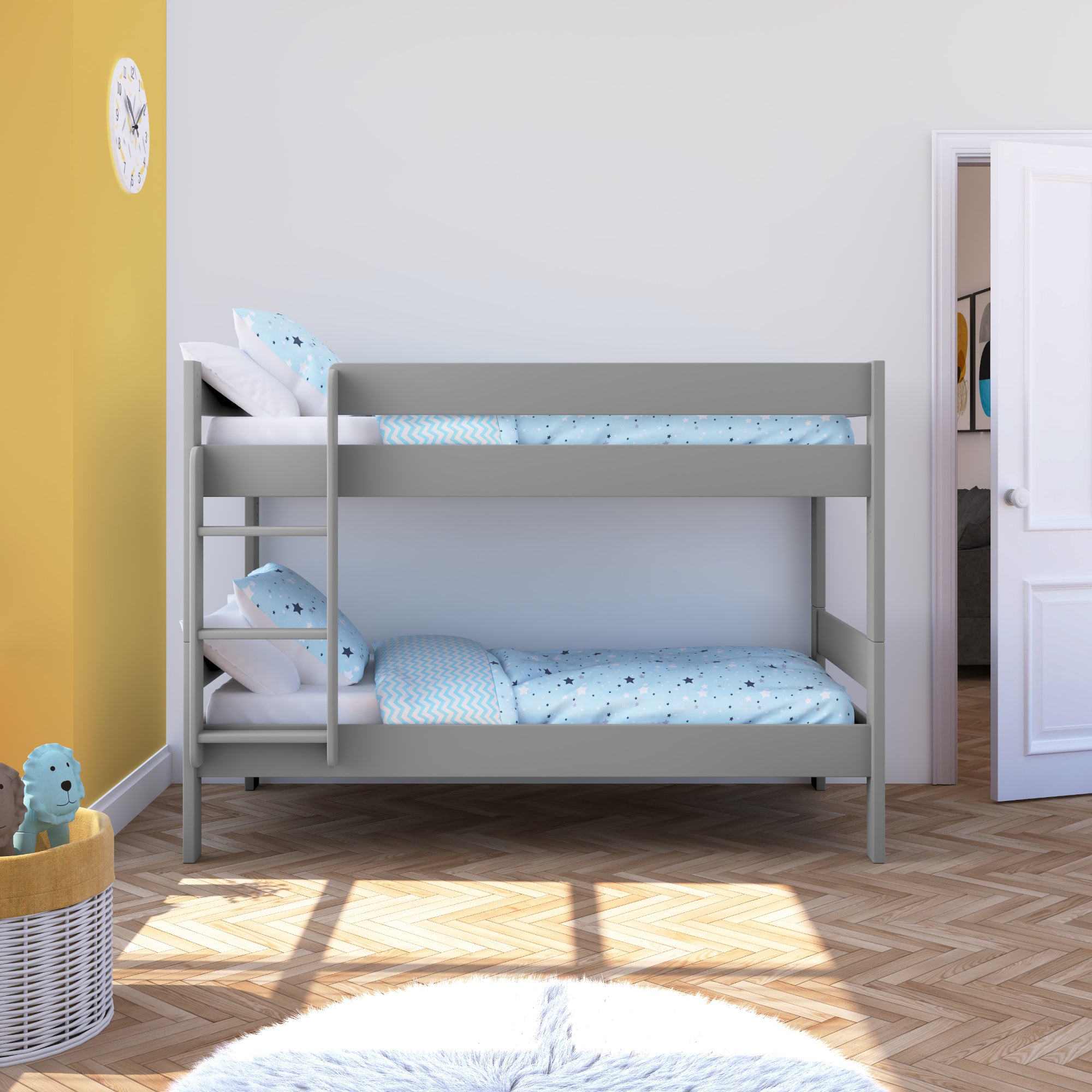 Stompa Compact Wooden Bunk Bed Grey