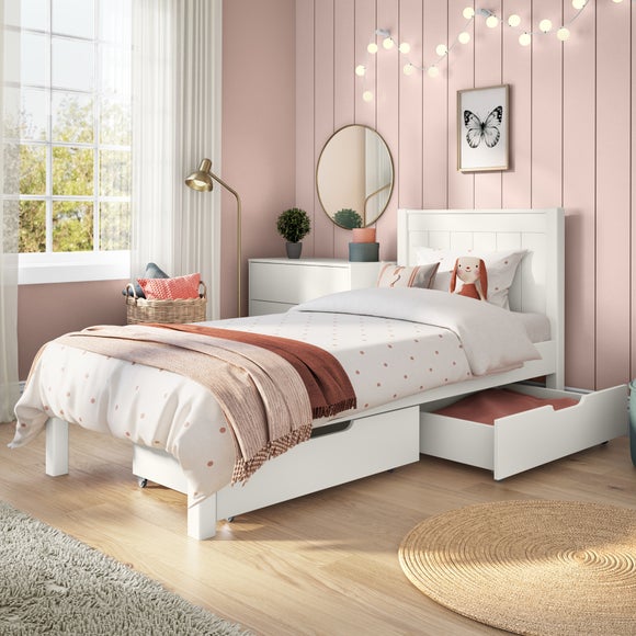 Classic Low End Bed with 2 Underbed Drawers