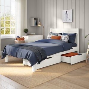 Classic Low End Bed With 2 Underbed Drawers
