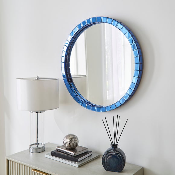 Mirrored Edge Round Wall Mirror