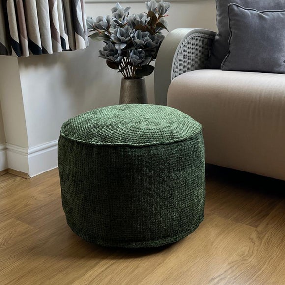 Daro Waffle Round Pouffe