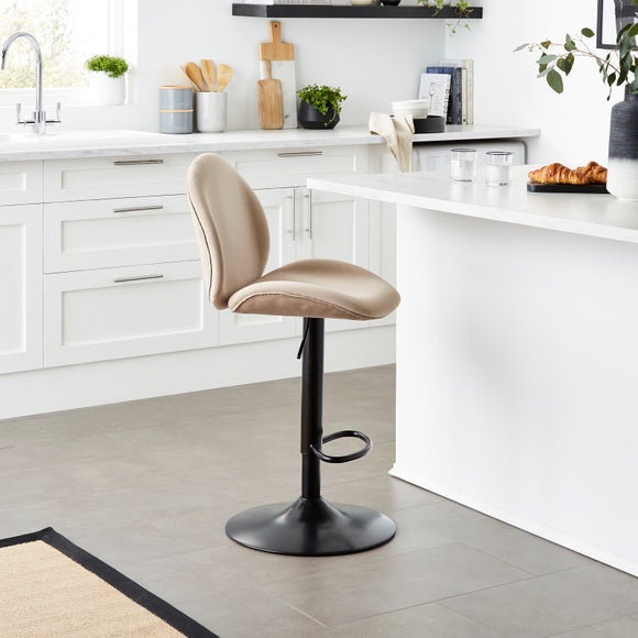 Jayde Adjustable Bar Stool Velvet