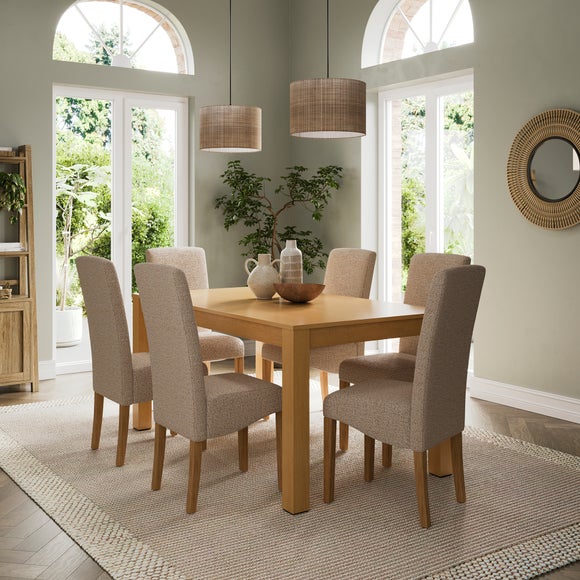 Harlington 8 10 Seater Extendable Dining Table Oak