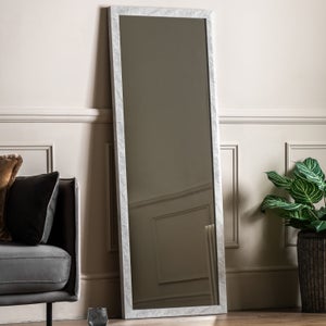 Cedar & Sage Alora Marbled Rectangle Full Length Leaner Mirror