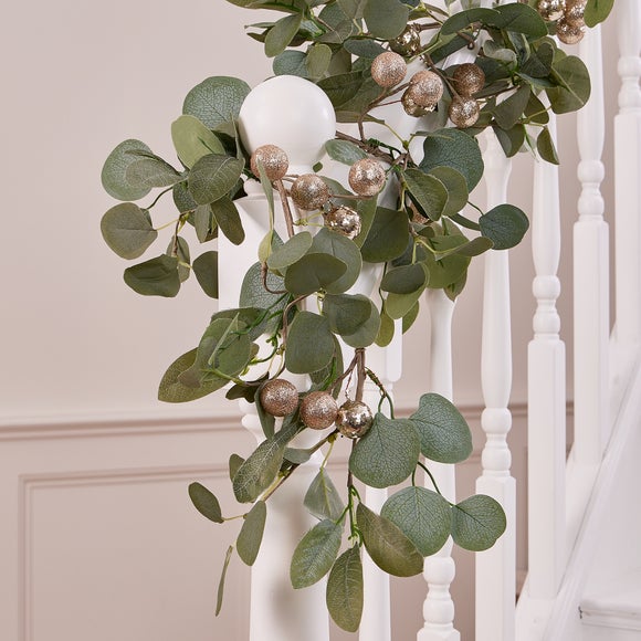 200cm Gold Berry Eucalyptus Garland