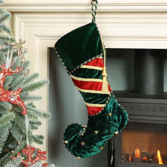 Photo 4 of Velvet Elf Boot Christmas Stocking