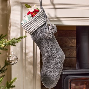 Hygge Knitted Christmas Stocking