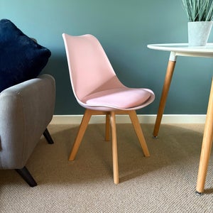 Fusion Living Soho Plastic Dining Chair With Squared Legs
