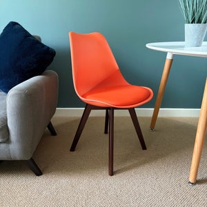 Fusion Living Soho Plastic Dining Chair With Squared Legs