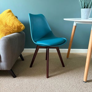 Fusion Living Soho Plastic Dining Chair With Squared Legs