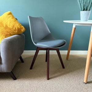 Fusion Living Soho Plastic Dining Chair With Squared Legs