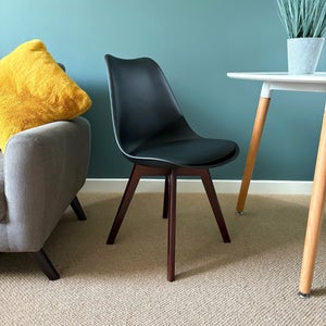 Fusion Living Soho Plastic Dining Chair With Squared Legs